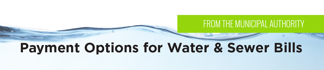 Payment Options for Water & Sewer Bills